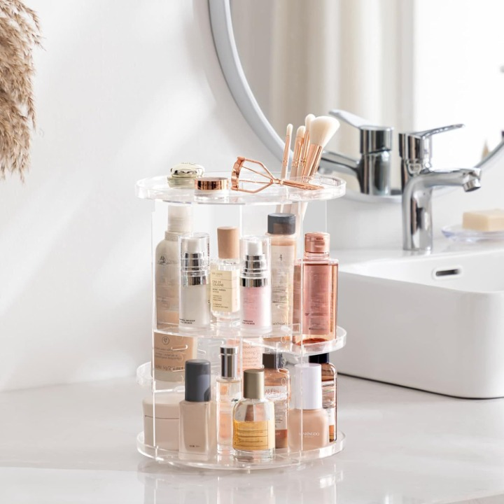 Acrylic 360 Spinning Makeup Organize