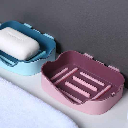 1Pc Double Layer Drain Soap Holder Regula