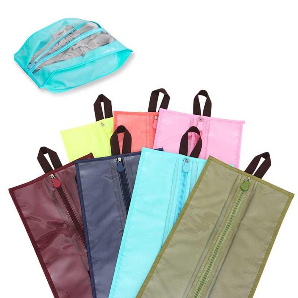 Portable Travel Waterproof Transparent Shoe Pouch.